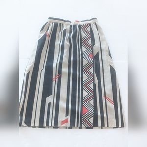 Jo Hardin Vintage Pencil Skirt Women’s Size 12 Black Red Geometric